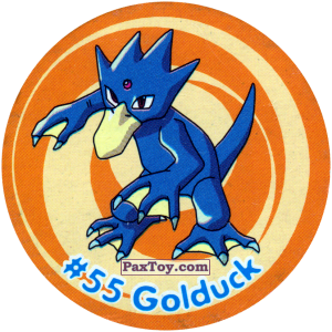 PaxToy.com  Фишка / POG / CAP / Tazo 061 Golduck #055 из Nintendo: Caps Pokemon 3 (Green)