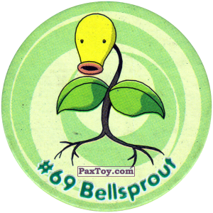 PaxToy.com 075 Bellsprout #069 из Nintendo: Caps Pokemon 3 (Green)