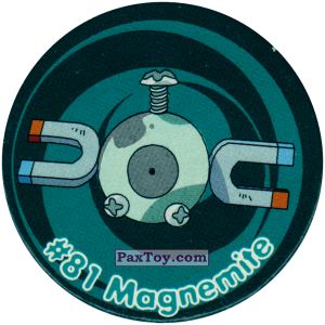 PaxToy.com  Фишка / POG / CAP / Tazo 087 Magnemite #081 из Nintendo: Caps Pokemon 3 (Green)