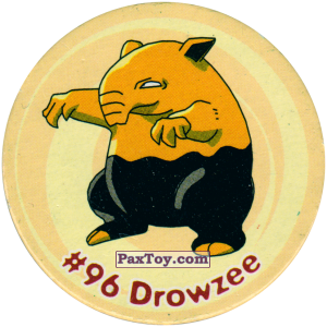 PaxToy.com 102 Drowzee #096 из Nintendo: Caps Pokemon 3 (Green)