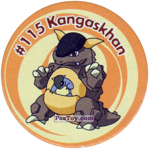 PaxToy.com 121 Kangaskhan #115 из Nintendo: Caps Pokemon 3 (Green)