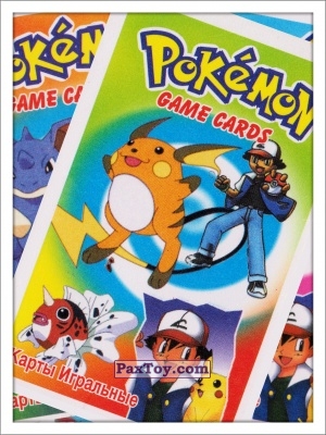 PaxToy 2000   Pokemon Game Cards   Покемон Карты Игральные   logo tax