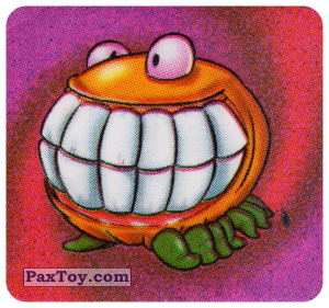 PaxToy.com  Наклейка / Стикер Мутант - Зубатая Сороконожка из Boomer: Horror Monsters