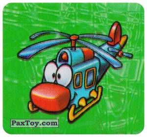 PaxToy.com  Наклейка / Стикер Живой предмет - Вертолёт из Boomer: Horror Monsters