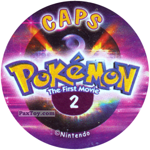 PaxToy.com - 002 (Сторна-back) из Nintendo: Caps Pokemon The First Movie (Purple)