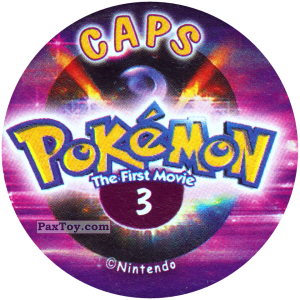 PaxToy.com - 003 (Сторна-back) из Nintendo: Caps Pokemon The First Movie (Purple)