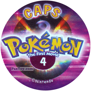 PaxToy.com - 004 (Сторна-back) из Nintendo: Caps Pokemon The First Movie (Purple)