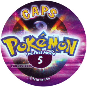 PaxToy.com - 005 (Сторна-back) из Nintendo: Caps Pokemon The First Movie (Purple)