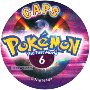 PaxToy.com - 006 (Сторна-back) из Nintendo: Caps Pokemon The First Movie (Purple)