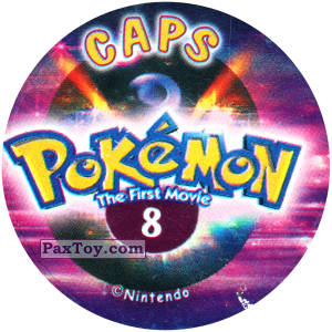 PaxToy.com - 008 (Сторна-back) из Nintendo: Caps Pokemon The First Movie (Purple)