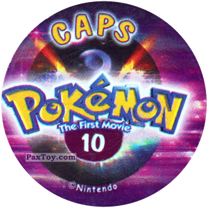 PaxToy.com - 010 (Сторна-back) из Nintendo: Caps Pokemon The First Movie (Purple)