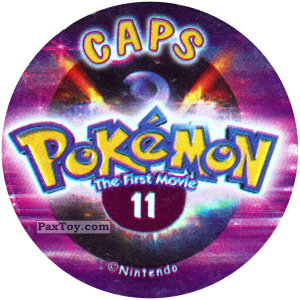 PaxToy.com - 011 (Сторна-back) из Nintendo: Caps Pokemon The First Movie (Purple)