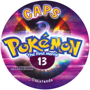 PaxToy.com - 013 (Сторна-back) из Nintendo: Caps Pokemon The First Movie (Purple)