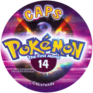 PaxToy.com - 014 (Сторна-back) из Nintendo: Caps Pokemon The First Movie (Purple)