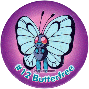 PaxToy.com 017 Butterfree #012 из Nintendo: Caps Pokemon 2000 (Blue)