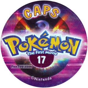 PaxToy.com - 017 (Сторна-back) из Nintendo: Caps Pokemon The First Movie (Purple)