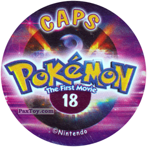 PaxToy.com - 018 (Сторна-back) из Nintendo: Caps Pokemon The First Movie (Purple)