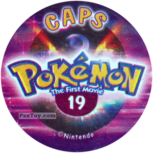 PaxToy.com - 019 (Сторна-back) из Nintendo: Caps Pokemon The First Movie (Purple)