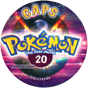 PaxToy.com - 020 (Сторна-back) из Nintendo: Caps Pokemon The First Movie (Purple)