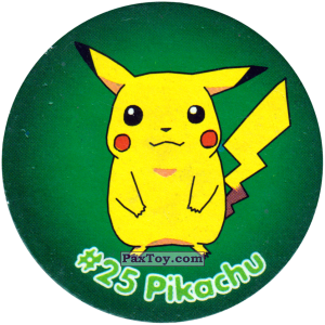 PaxToy.com 021 Pikachu #025 из Nintendo: Caps Pokemon 2000 (Blue)