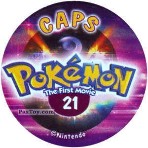 PaxToy.com - 021 (Сторна-back) из Nintendo: Caps Pokemon The First Movie (Purple)