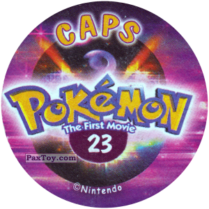 PaxToy.com - 023 (Сторна-back) из Nintendo: Caps Pokemon The First Movie (Purple)