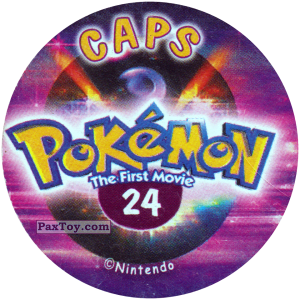 PaxToy.com - 024 (Сторна-back) из Nintendo: Caps Pokemon The First Movie (Purple)