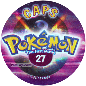 PaxToy.com - 027 (Сторна-back) из Nintendo: Caps Pokemon The First Movie (Purple)