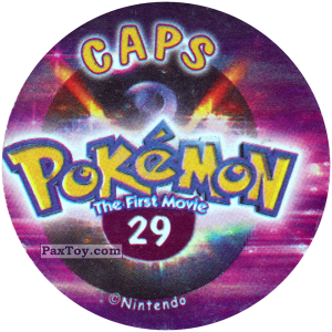 PaxToy.com - 029 (Сторна-back) из Nintendo: Caps Pokemon The First Movie (Purple)