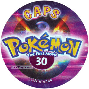 PaxToy.com - 030 (Сторна-back) из Nintendo: Caps Pokemon The First Movie (Purple)