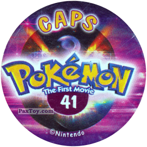 PaxToy.com - 041 (Сторна-back) из Nintendo: Caps Pokemon The First Movie (Purple)