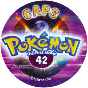 PaxToy.com - 042 (Сторна-back) из Nintendo: Caps Pokemon The First Movie (Purple)