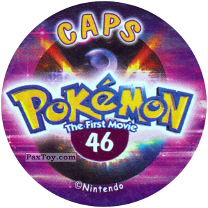 PaxToy.com - 046 (Сторна-back) из Nintendo: Caps Pokemon The First Movie (Purple)