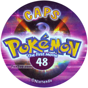 PaxToy.com - 048 (Сторна-back) из Nintendo: Caps Pokemon The First Movie (Purple)