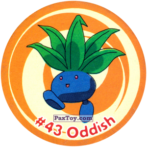 PaxToy.com 049 Oddish #043 из Nintendo: Caps Pokemon 3 (Green)