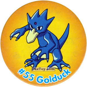 PaxToy.com  Фишка / POG / CAP / Tazo 063 Golduck #055 из Nintendo: Caps Pokemon 2000 (Blue)
