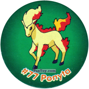 PaxToy.com 079 Ponyta #077 из Nintendo: Caps Pokemon 2000 (Blue)