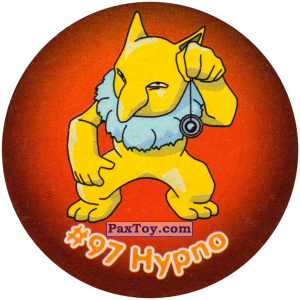 PaxToy.com  Фишка / POG / CAP / Tazo 097 Hypno #097 из Nintendo: Caps Pokemon 2000 (Blue)