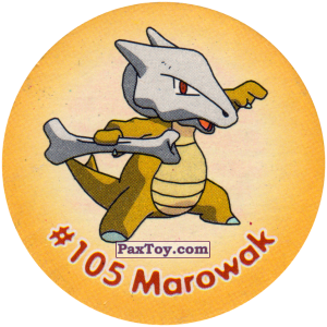 PaxToy.com 108 Marowak #105 из Nintendo: Caps Pokemon 2000 (Blue)