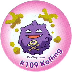 PaxToy.com 123 Koffing #109 из Nintendo: Caps Pokemon 2000 (Blue)