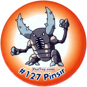 PaxToy.com 124 Pinsir #127 из Nintendo: Caps Pokemon 2000 (Blue)