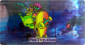PaxToy.com 22 Скелет скейтбордист из Boomer: Мега наклейка (Скелеты)