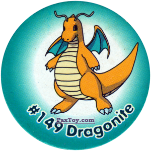 PaxToy.com 159 Dragonite #149 из Nintendo: Caps Pokemon 2000 (Blue)