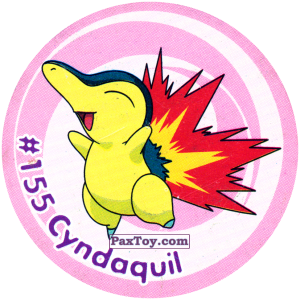 PaxToy.com 164 Cyndaquil #155 из Nintendo: Caps Pokemon 3 (Green)