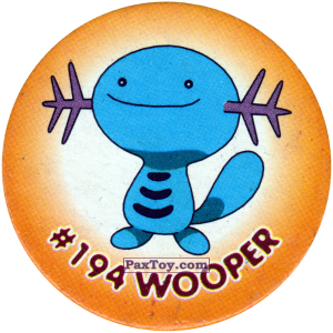 PaxToy.com 167 Wooper #194 из Nintendo: Caps Pokemon 2000 (Blue)