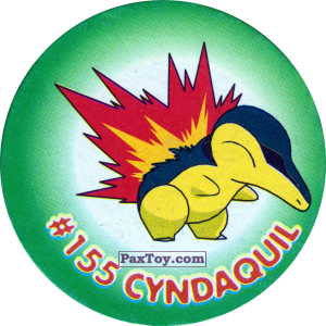 PaxToy.com 182 Cyndaquil #155 из Nintendo: Caps Pokemon 2000 (Blue)