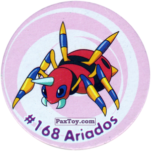 PaxToy.com 188 Ariados #168 из Nintendo: Caps Pokemon 3 (Green)