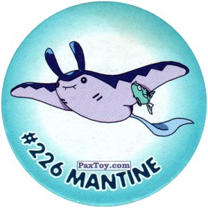 PaxToy.com 188 Mantine #226 из Nintendo: Caps Pokemon 2000 (Blue)