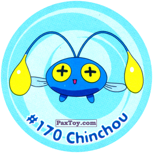 PaxToy.com 191 Chinchou #170 из Nintendo: Caps Pokemon 3 (Green)