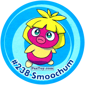 PaxToy.com  Фишка / POG / CAP / Tazo 203 Smoochum #238 из Nintendo: Caps Pokemon 3 (Green)
